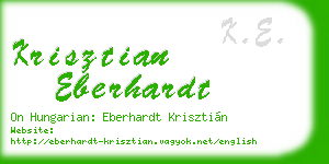 krisztian eberhardt business card